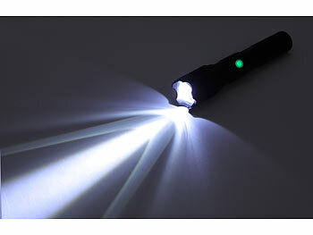 KryoLights Wiederaufladbare LED-Taschenlampe, Aluminium, 800 lm, 10 W, 1.200 mAh 