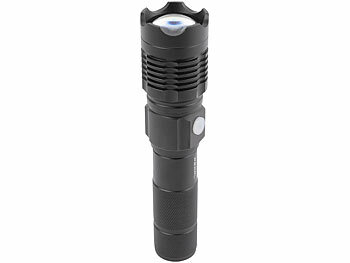 KryoLights Wiederaufladbare LED-Taschenlampe, Aluminium, 800 lm, 10 W, 1.200 mAh 