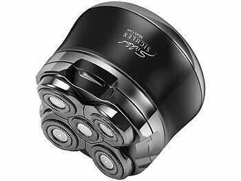 Sichler Glatzen- und Kopfrasierer für Herren, wasserfest, Akku, 2 Scher-Stufen 