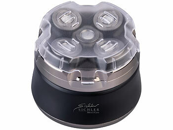 Sichler Glatzen- und Kopfrasierer für Herren, wasserfest, Akku, 2 Scher-Stufen 