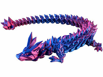 Playtastic 3D-gedrucktes Drachenei mit Drachenfigur, blau/violett, 28,5 cm 