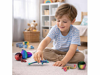 Playtastic 4er-Set 3D-gedruckte Dracheneier mit Mini-Drachenfiguren, 12,7 cm 