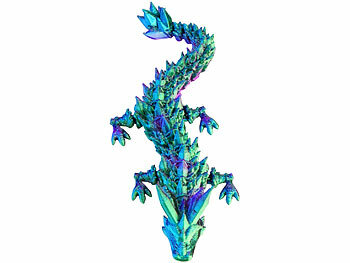 Playtastic 4er-Set 3D-gedruckte Dracheneier mit Mini-Drachenfiguren, 12,7 cm 