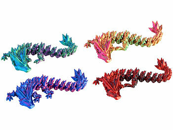 Playtastic 4er-Set 3D-gedruckte Dracheneier mit Mini-Drachenfiguren, 12,7 cm 