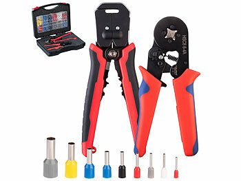 Crimpzange Flachsteckhülsen Set Crimpwerkzeug Kabelschuhzange