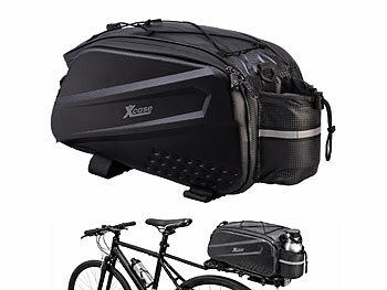 Xcase 2in1-Fahrrad-Gepcktrgertasche, 10 Liter, Trageriemen, wasserfest, PU