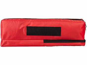 Lescars 2er-Set Kfz-Kombitasche mit Verbandkasten, Warndreieck & Warnweste