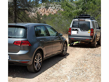 Lescars Abschleppseil mit 5 m Länge und Haken, 10 Tonnen Zugkraft, Handschuhe