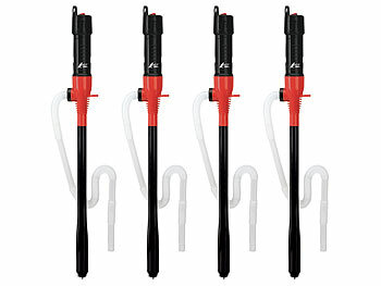 Öl-Pumpe: AGT 4er-Set Flüssigkeitspumpe mit Batterie, für Diesel/Wasser/Öl, 8l/Min. 