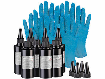 UV-Harz: AGT 8er-Set UV-Resin, kristallklar, vorgemischt, 8 x 50g