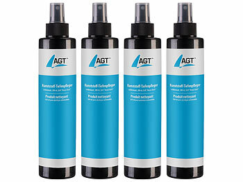 Pflegespray: AGT 4er-Set Kunststoff-Tiefenpfleger "seidenmatt", 300 ml