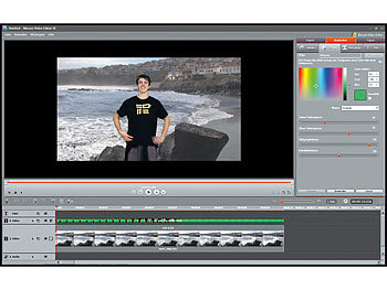 Somikon Greenscreen + Videobearbeitungs- & Konverter-Suite