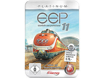 EEP Eisenbahn.exe 11 Platinum in dekorativer Metall-Reliefbox