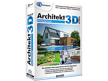 Avanquest Architekt 3D X9 Professional - 3D Haus- & Gartenplaner inkl. 3 E-Books