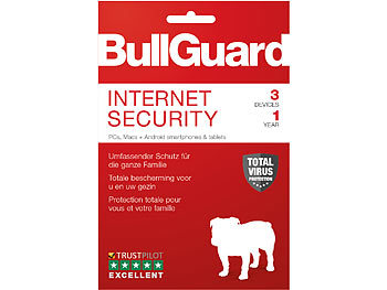 Bullguard Internet Security Lizenzkarte, 3 Lizenzen (PCs/Macs/Android)