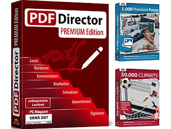 PDF Software: MUT PDF Director Premium inkl. Foto-& Clipart-Sammlung