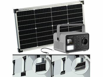 Fensterbank Solar Kraftwerke 230 Volt Powerstation und Solarmodul