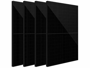revolt 4er-Set monokristalline Solarpanels, Full-Screen, 405 W, MC4, IP68