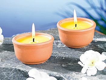 Anti-Insekten-Kerzen im dekorativen Glas Citronella Kerzen gegen Mücken 3er Set 