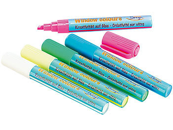 Your Design Bunte Fenster-Marker im 5er-Pack