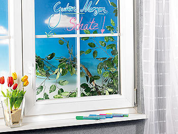 Your Design Bunte Fenster-Marker im 5er-Pack