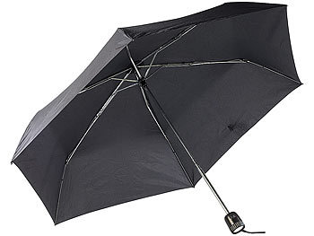 PEARL Mini-Regenschirm (1 Meter) mit integrierter 6-fach LED-Leuchte