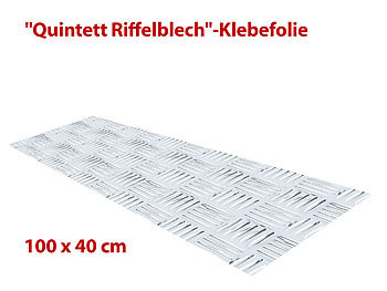 infactory Klebefolie "Quintett Riffelblech" selbstklebend, 100 x 40 cm