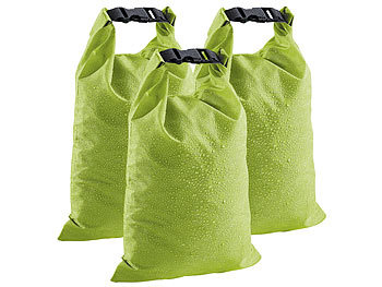 Xcase Wasserdichte Nylon-Packtaschen "DryBags" 3er-Set: 1, 4 & 8 Liter