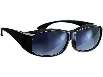 Überziehbrille: PEARL Überzieh-Sonnenbrille "Day Vision" für Brillenträger, UV 380