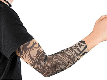 Tattoo-Shirt "Panther & Dragon" Tattoo-Shirt Herren Longsleeve Tattoo Shirt 