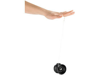Playtastic Professionelles Trick-Yo-Yo aus Edelstahl, schwarz mattiert