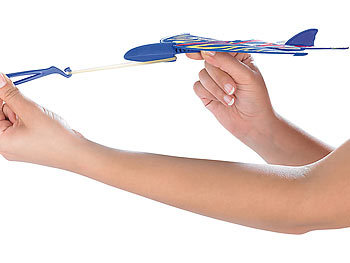 Drachen: Playtastic Pfeilschneller Mini-Flugdrachen mit Gummiantrieb