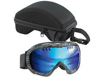 Superleichte Hightech-Ski- & Snowboardbrille inkl. Hardcase / Skibrille
