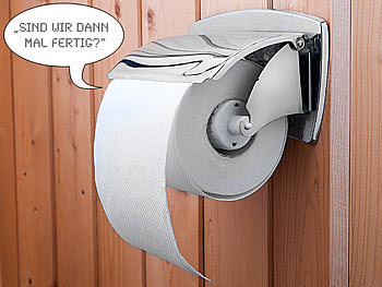 Sprechender Toilettenpapierhalter