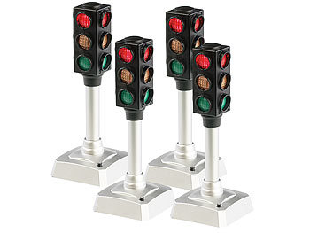 LED Ampel: PEARL LED Verkehrsampel 4er-Set