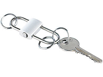 PEARL Schlüsselanhänger "Ultraflexible" mit 3 einzeln abnehmbaren Ringen