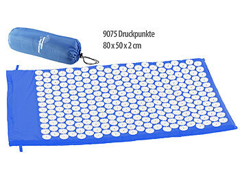Akupunkturmatte: newgen medicals Extragroße Entspannungsmatte mit 9075 Druckpunkten, 80 x 50 x 2 cm
