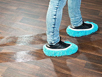 Mop Schuhe Putzschuhe Einfach für Wischen Boden Staub Schmutz Haare  Reinigung 