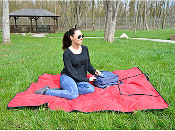 Campingmatte Zudecke Schlafsack Sand tragbar faltbar Blanket Tuch