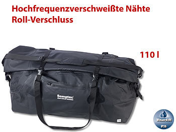 Wasserfeste Reisetasche: Semptec Wasserdichte XXL-Profi-Outdoor- und Reisetasche aus Lkw-Plane, 110 l