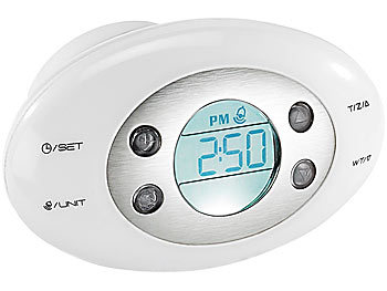 infactory Digitale Kofferwaage mit Uhr, Wecker & Thermometer