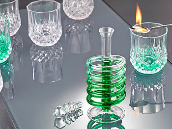 Cucina di Modena Dekorative Glasflasche, spiralförmig