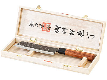 Hackmesser: TokioKitchenWare Fleischmesser mit Echtholzgriff, handgefertigt