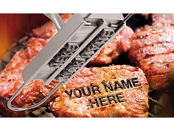 Grill Brandeisen Buchstaben Steak BBQ Stempel Brandzeichen Geschenk für Männer