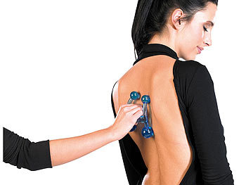 Massage Wellness Rollen Roller Massageroller Rücken Beine Akupressur mit Griff 