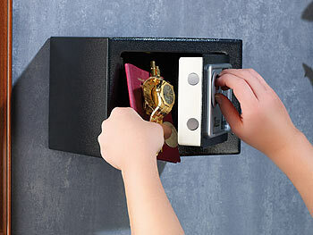 Xcase Schlüsselsafe, Bluetooth: 4er Set Mini-Schlüssel-Safe mit Bluetooth  und App, IP54 (Schlüsselsafe elektronisch)