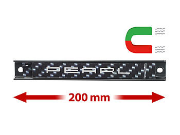 PEARL Extrastarke Profi-Ferrit-Magnetleiste zur Wandmontage, 20 cm