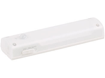 Lunartec 4in1-Akku-LED-Lampe mit Bewegungsmelder und USB-Ladefunktion, 1,2 Watt