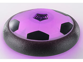 Playtastic Schwebender Luftkissen-Indoor-Fußball, Möbelschutz, Farb-LEDs, 2er-Set
