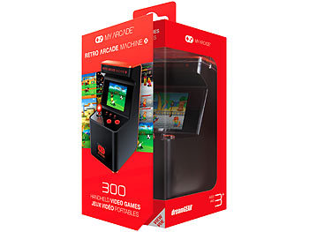 Retro-Videogame-Automat, 300 Spiele, Farb-Display & Tasten-Beleuchtung